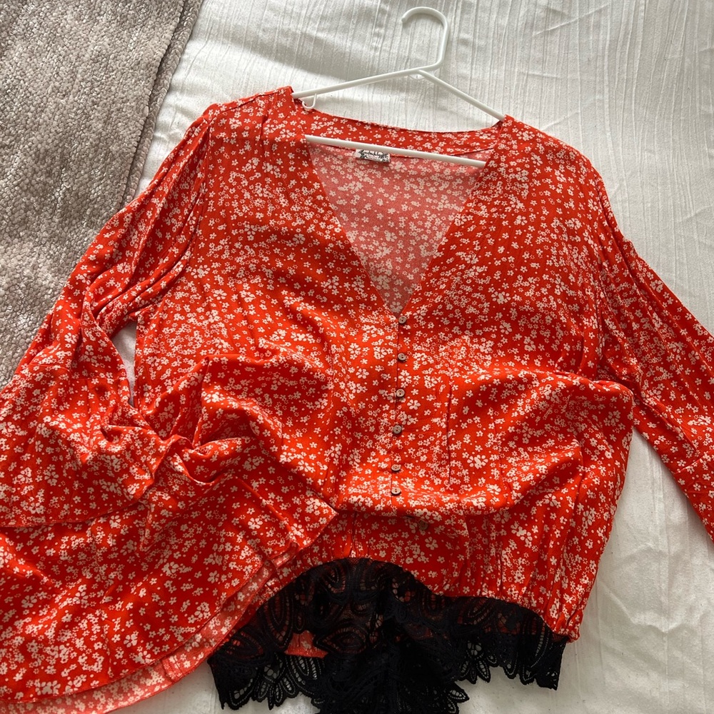 Free people bodysuit blouse